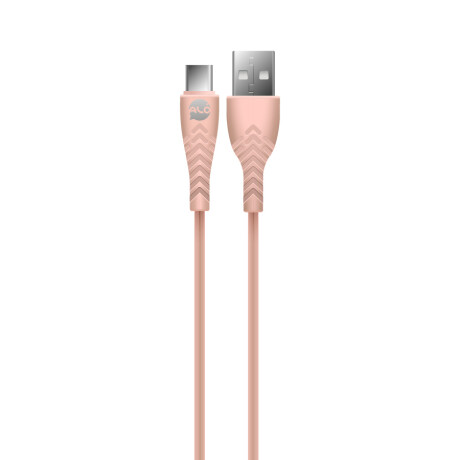 Cable USB A - TYPE-C 3.1A 1m ALO FLASH Pink sand