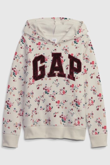 Canguro Logo Gap Con Felpa Niña Beige Floral Wph916-E