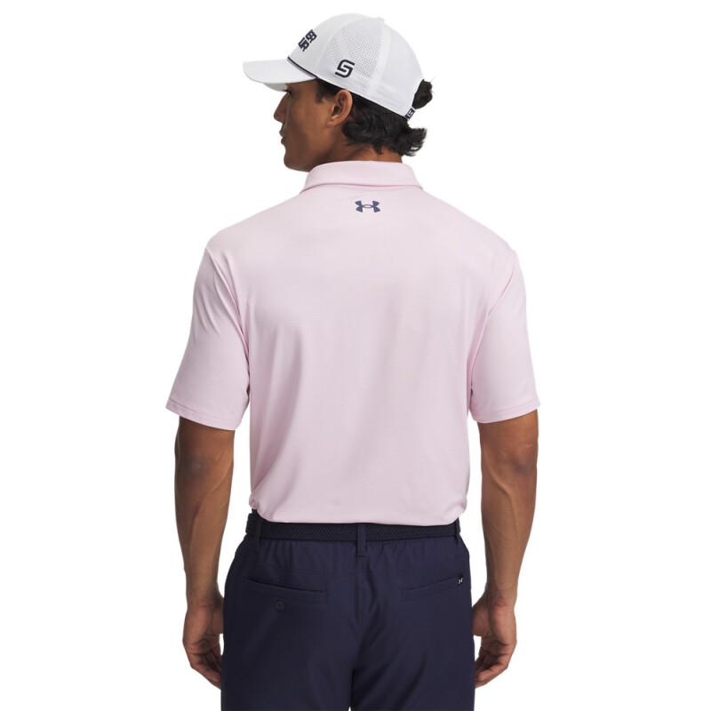 UA Playoff 3.0 Stripe Polo-PNK PNK-647