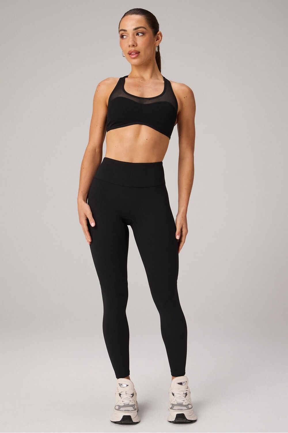 Bra Mesh Low Impact Bra Mujer Black