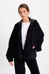 Campera Hoodie Negro