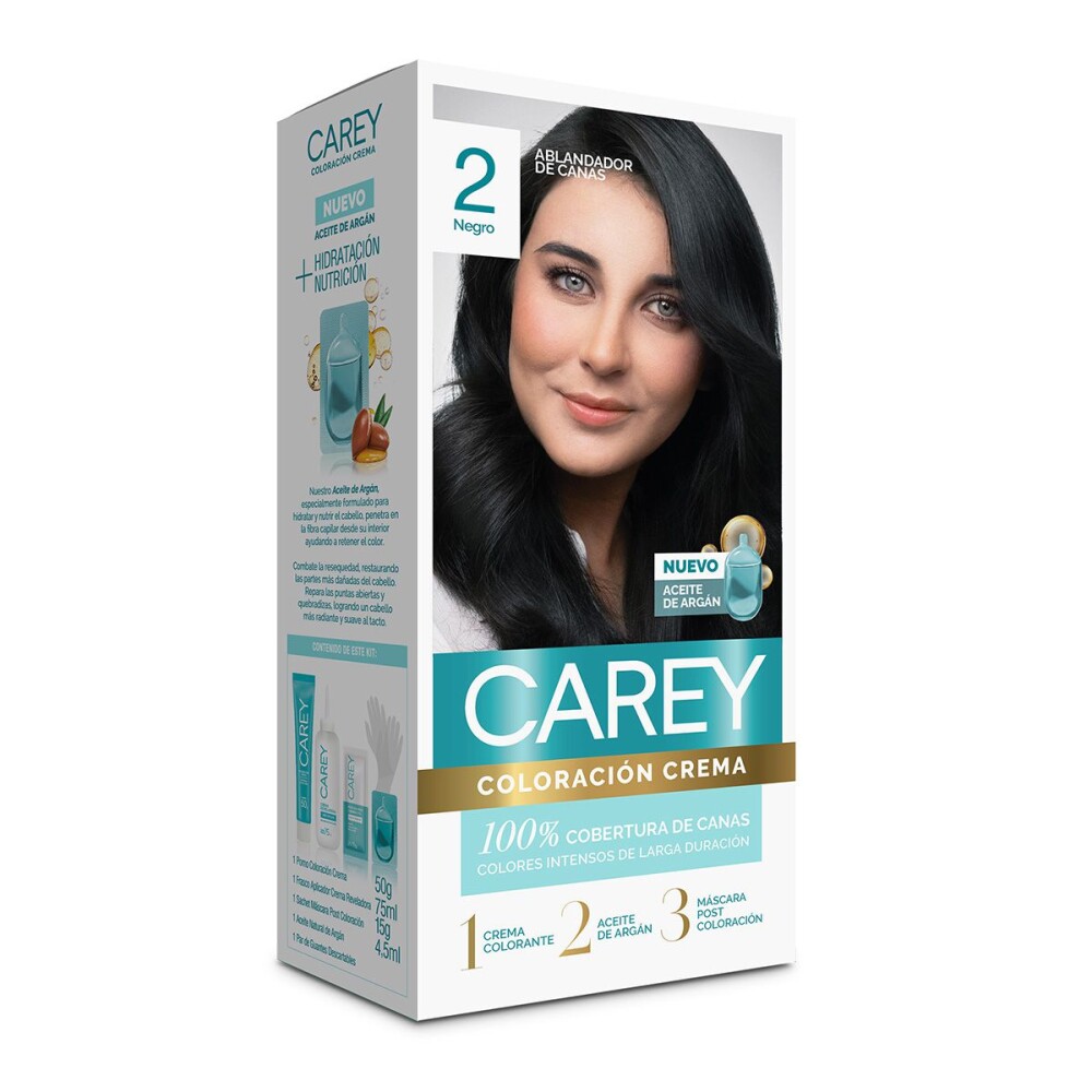 CAREY TINTURA KIT N.2 NEGRO CJ única