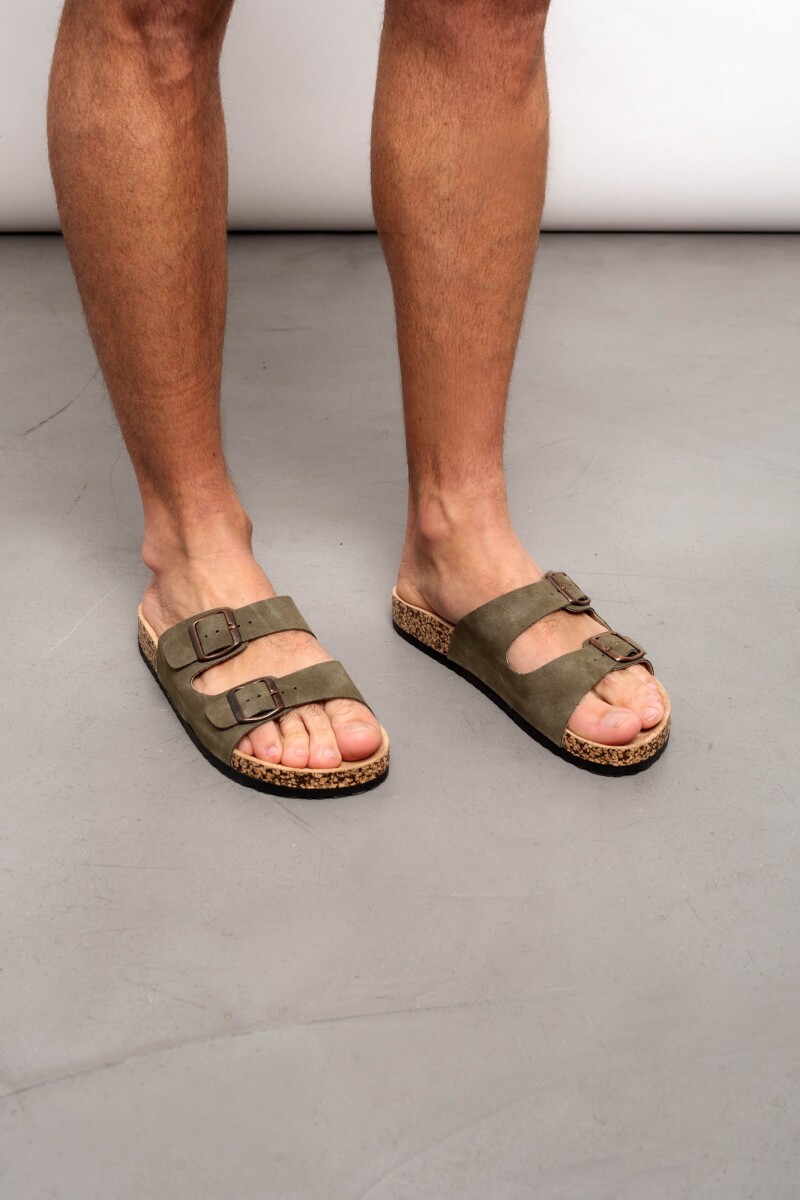 Sandalia Salvador Verde Militar