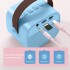 Mini Parlante Karaoke Bluetooth RGB Con 2 Micrófonos K-12 Variante Color Azul