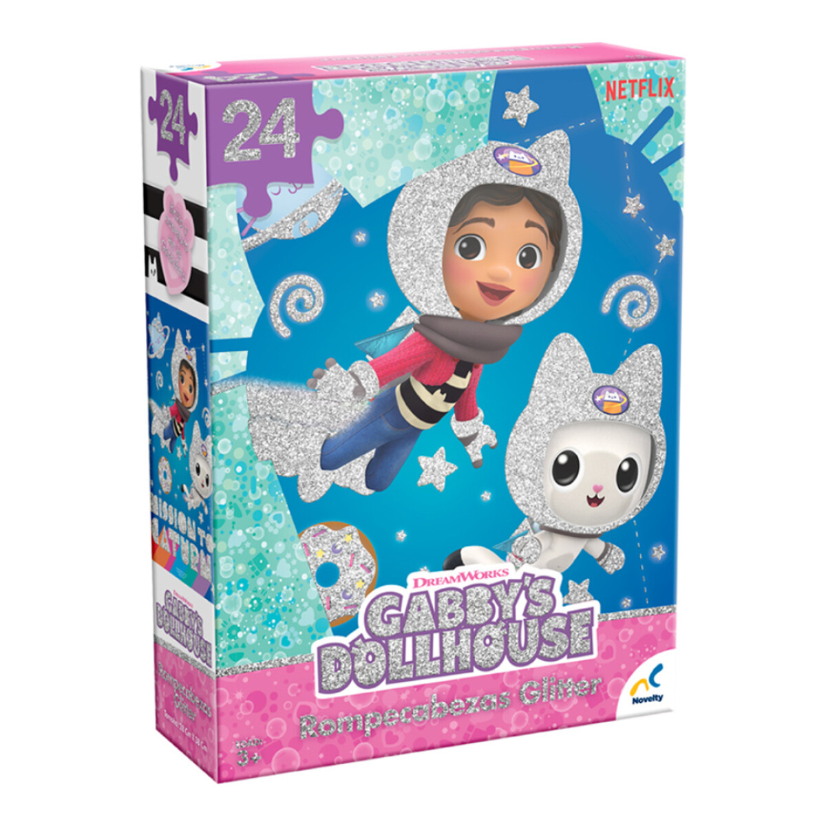 Puzzle con Glitter Gabby Dollhouse 24 Pzs 