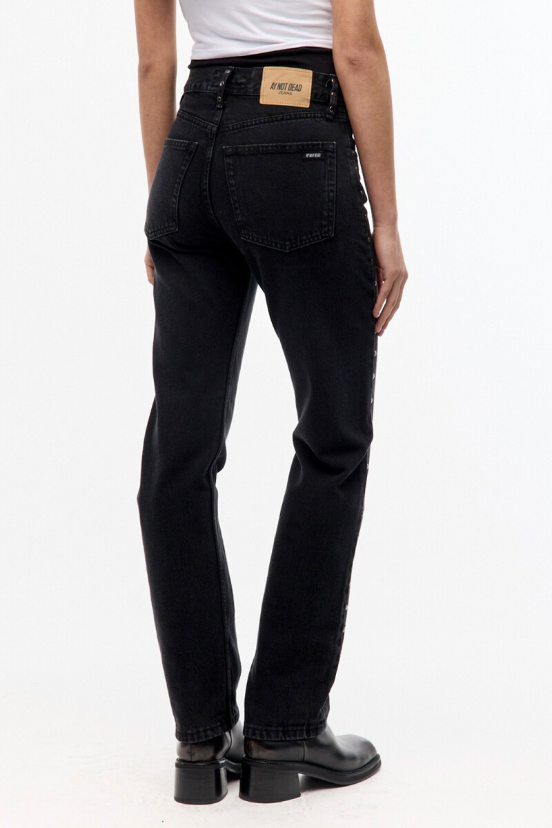 STRAIGHT BLACK STUDS Negro
