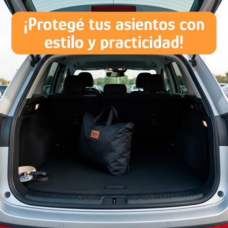 Cubre asiento protector auto universal para mascotas Negro/verde