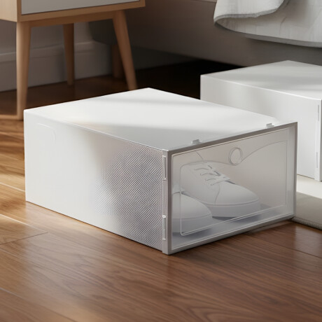 Organizador de zapatos en plástico apilable Blanca