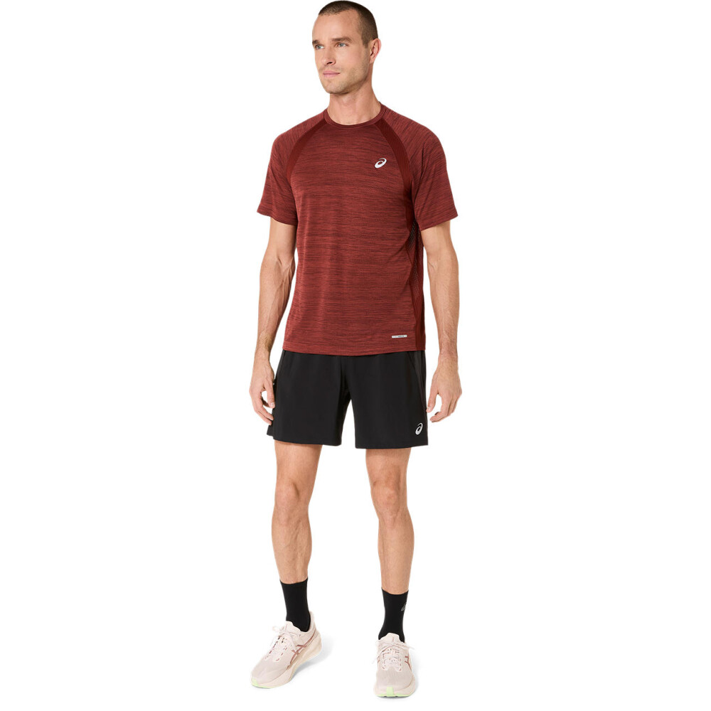 Polos Running Road SS Top Hombre Singed Red