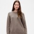 COTTON OS BF CREW PO TOASTED ALMOND HTHR