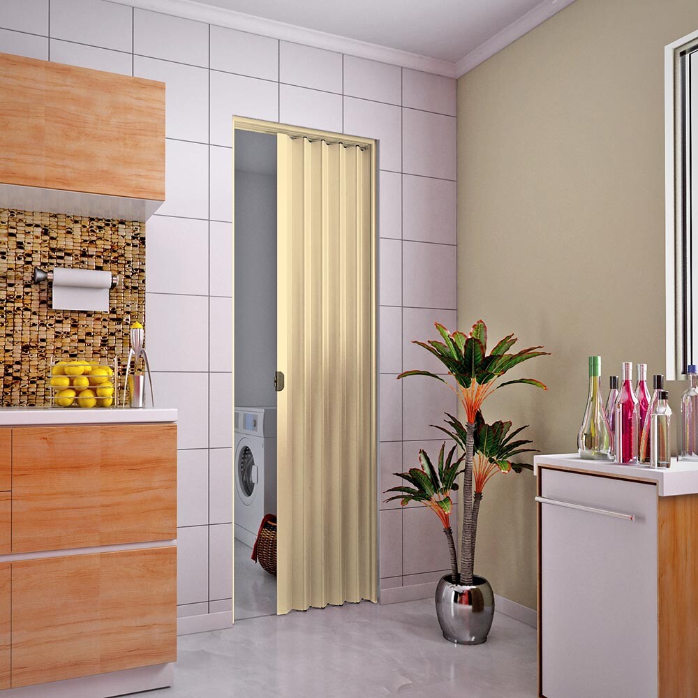 PUERTA PLEGABLE PVC COLOR ARENA 60x210 CM Puerta Plegable Pvc Color Arena 60x210 Cm