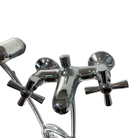 Grifería de ducha monocomando exterior con transferencia Cuzco Cromado Brillante Grifería De Ducha Monocomando Exterior Con Transferencia Cuzco Cromado Brillante