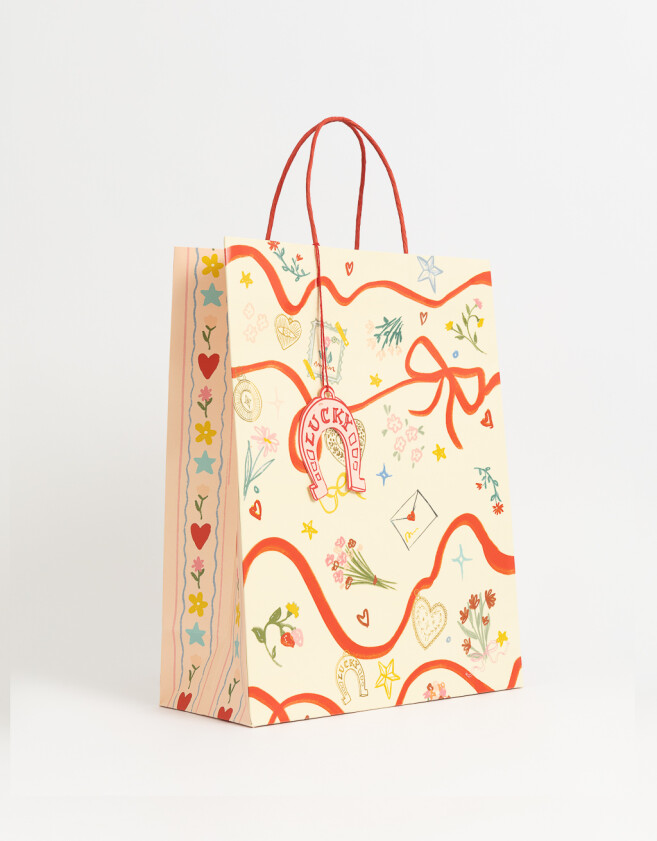 Accesorios Regalos Estampados Bolsa De Regalo Estampada - Combinacion Multicolor