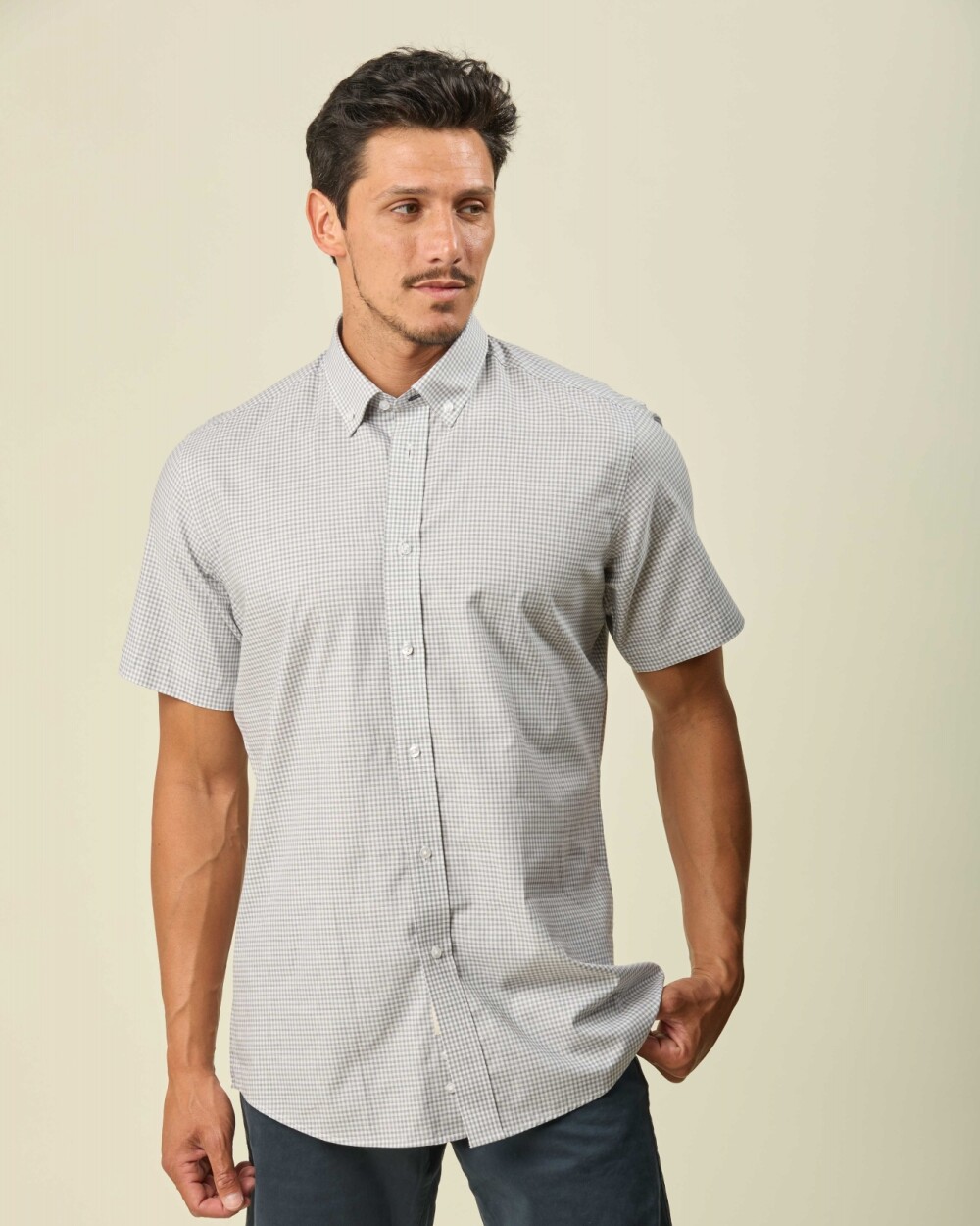 Camisa Manga Corta Cuadros