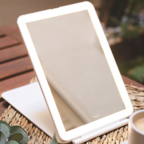 Espejo plegable con luz led Blanco