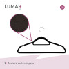 Pack de 5 Perchas de Terciopelo en color Negro Pack de 5 Perchas de Terciopelo en color Negro