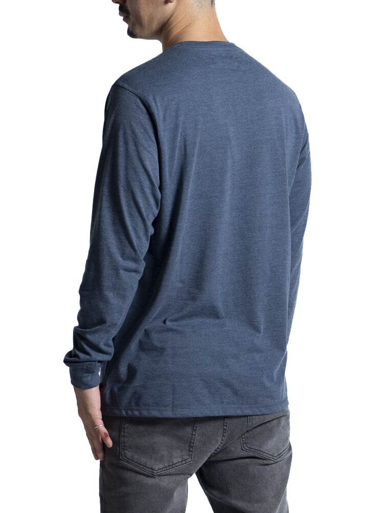 Remera Manga Larga Algodón Jean Melange