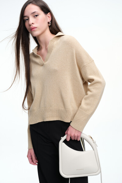 SWEATER COLLAR Beige