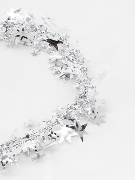 CORONA ESTRELLAS PLATEADA PLATEADO