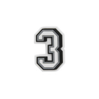 Jibbitz™ Charm Número 3 Blanco