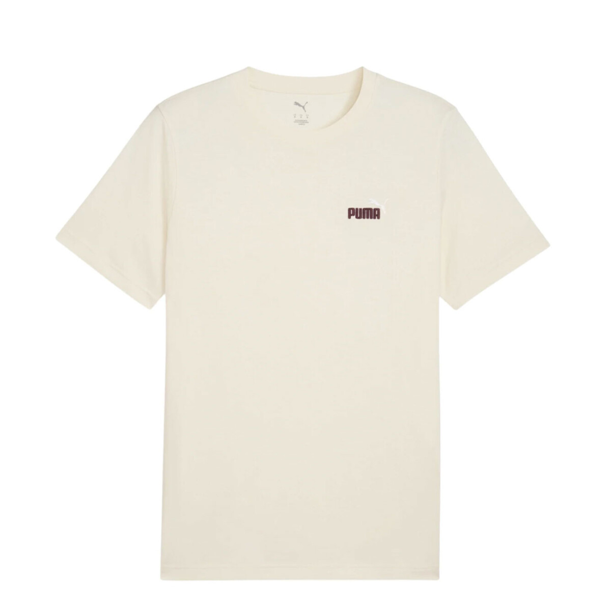 Remera de Hombre Puma Small Nº1 Logo - Beige Natural 