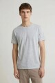 Remera cuello redondo ICONIC 150 GRIS MELANGE