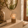 Fanal de Vidrio y Sisal Chico Fanal de Vidrio y Sisal Chico