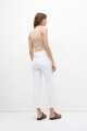 Jean culotte Paulina con bolsillos blanco