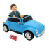Auto Eléctrico Fusca Escarabajo A Batería Bje1818 CELESTE