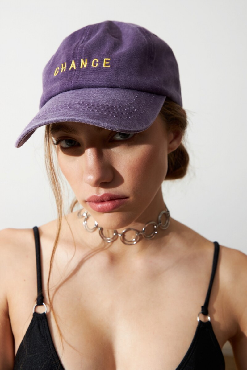 Cap chance bordado - violeta 