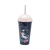 Vaso Plástico Milkshake con Pajita 500 ml Varios Diseños Unicornio