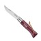 Navaja N°08 Inoxidable Bordo