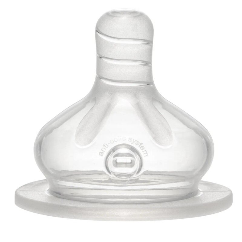 Pack x 2 Tetina De Cuello Ancho De Silicona Tamaño Del Orificio L NIP TETINA DE CUELLO ANCHO DE SILICONA. TAMAÑO DEL ORIFICIO L (FLUJO RÁPIDO) 0M+. PACK X 2