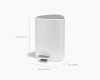 Papelera de Baño con Pedal 5L Joseph Joseph EasyStore™ Blanco Brillante - PREVENTA Papelera de Baño con Pedal 5L Joseph Joseph EasyStore™ Blanco Brillante - PREVENTA