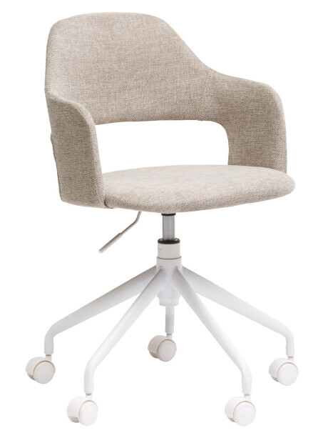 Silla escritorio REERSLEV tela arena/blanco Silla escritorio REERSLEV tela arena/blanco