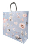 Bolsa fantasia luna 32x10x30 cm. BLUE FLOWERS