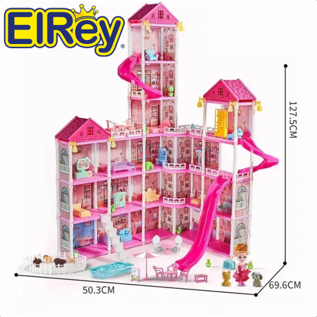 Casa Muñecas Juguete Dream House Armable Compl 364p Jug022110