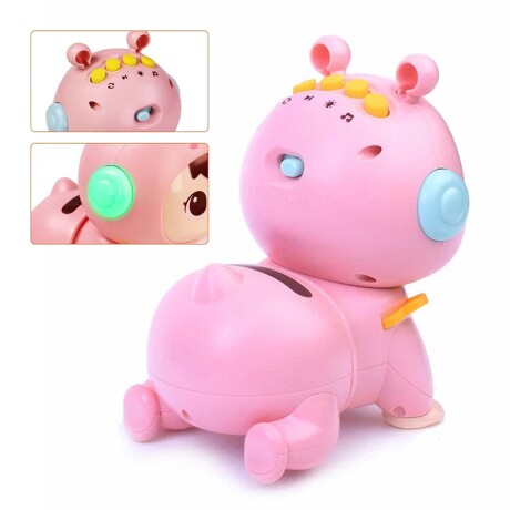 Muñeca Bebé Musical c/ Luz Juguete Estimulador Gateo Huanger Rosa