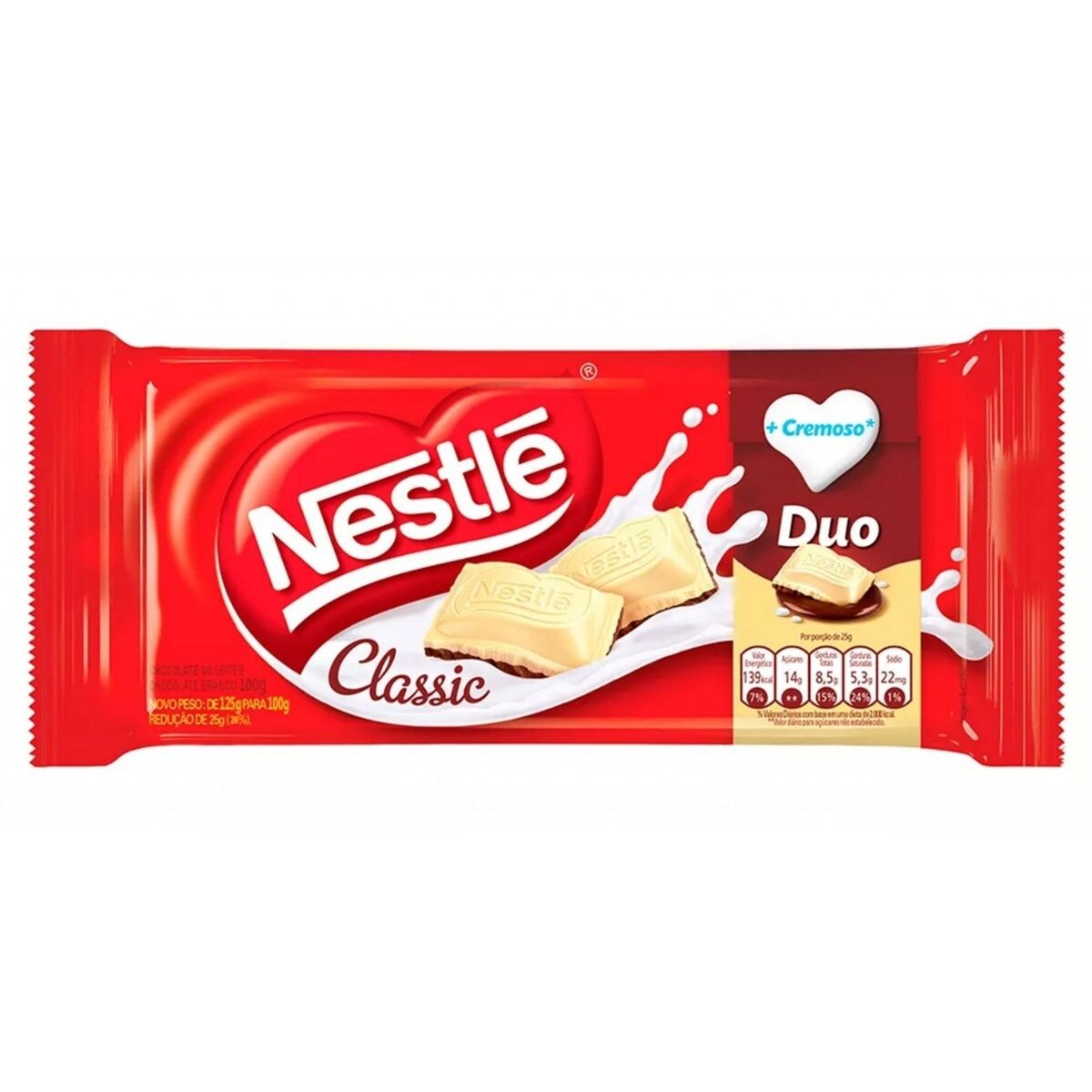 Chocolate Nestlé Classic Duo 90 GR 