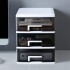 Organizador Plastico 3 Cajones Niveles Multiuso Baño Oficina Color Variante Blanco