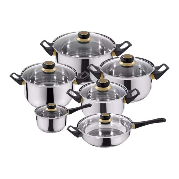 BATERIA DE COCINA 12 PIEZAS - KASSEL BATERIA DE COCINA 12 PIEZAS - KASSEL
