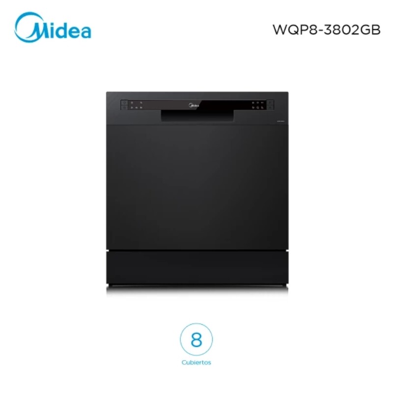Lavavajilla Midea 8 Servicios Negro Lavavajilla Midea 8 Servicios Negro