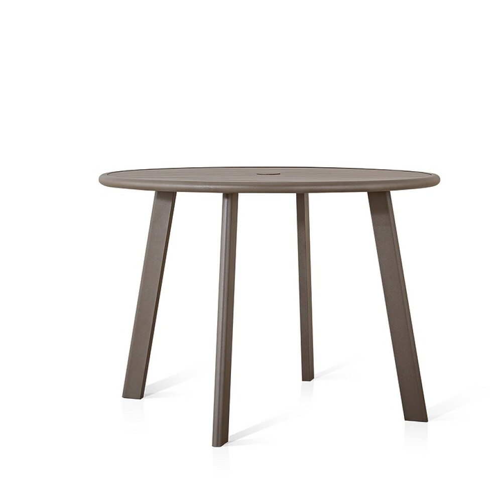 MESA JARDIN DE DISEÑO EN ALUMINIO 1.02 mts BLANCA