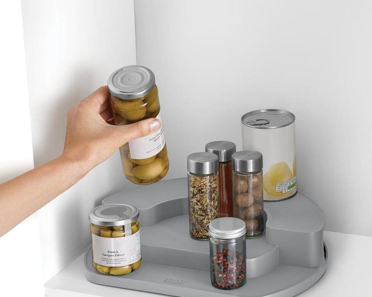 Organizador giratorio CupboardStore™ (gris) Organizador giratorio CupboardStore™ (gris)