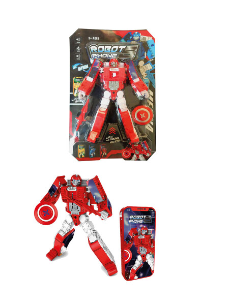 ROBOT PHONE 28 CM ROJO