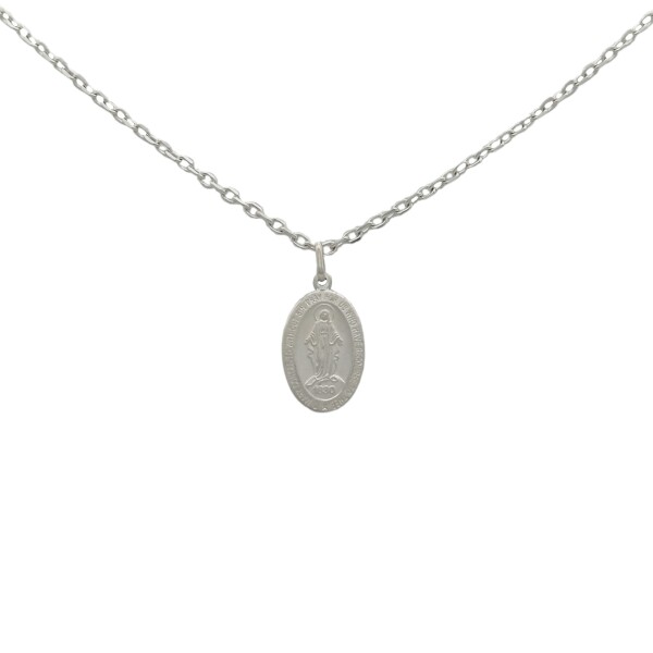 Dije Virgen Milagrosa-Plata 925-Sin piedra-CP3089 sinpiedra