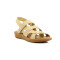 Sandalia Country Mujer Dos Tiras Con Pulsera Perla-ambar