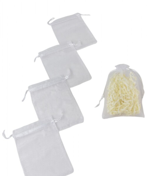 Pack x 100 - Bolsas organza 9x15 cm BLANCO