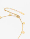 Collares Cortos Metal Collar Corto De Acero Con Dijes - Dorado