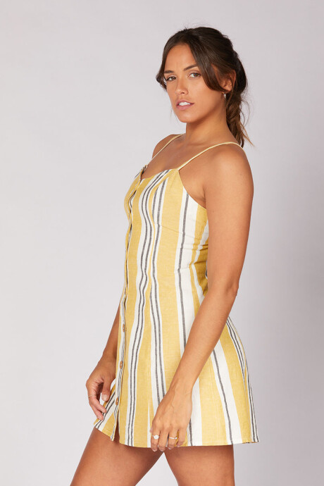VESTIDO CORTO DELMAR Amarillo